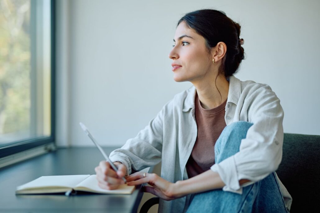 woman learning about Russell's Sign and eating disorders