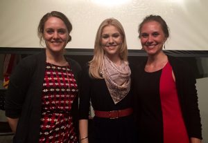 Maiken Wiese, Kirsten Haglund, and Annie Robinson of the EDRS team