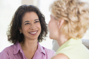 EDRS Case Manager with a client