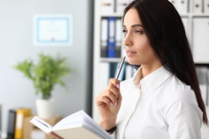 Woman reflecting on her ED recovery